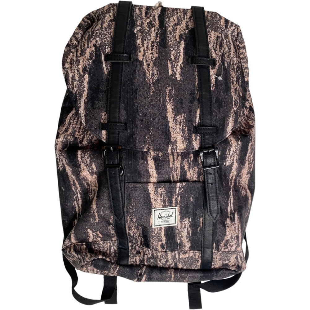 Herschel Supply Company Black and Tan Patterned Backpack